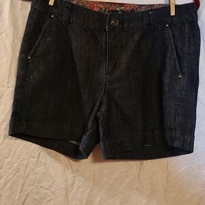 one 5 one Black Jean Shorts